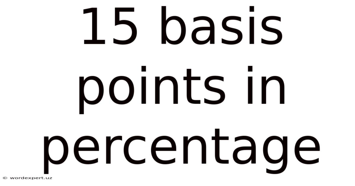 15 Basis Points In Percentage