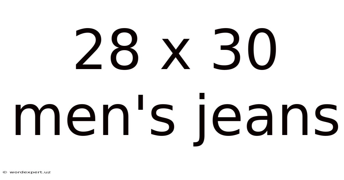 28 X 30 Men's Jeans