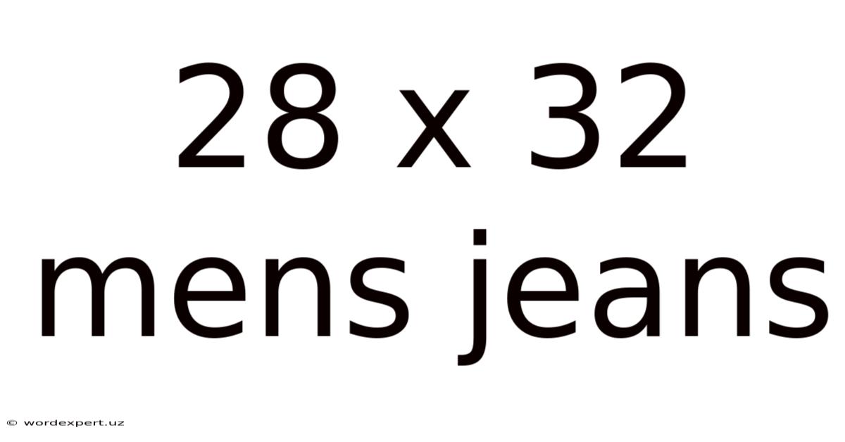 28 X 32 Mens Jeans