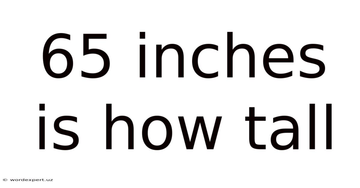 65 Inches Is How Tall