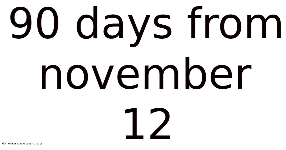 90 Days From November 12