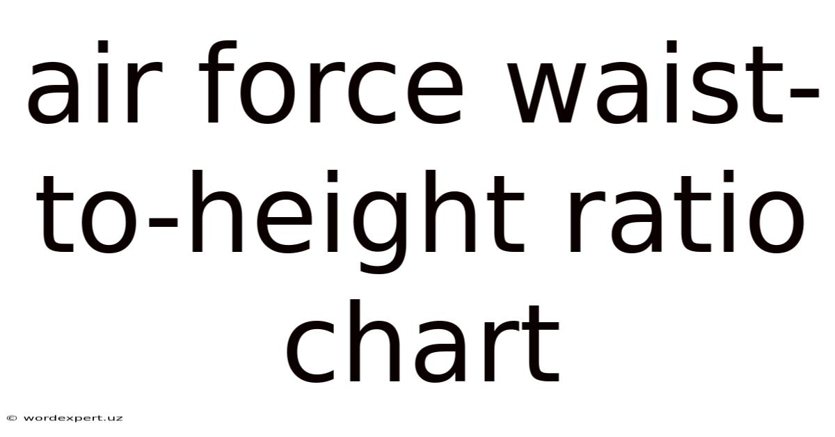 Air Force Waist-to-height Ratio Chart