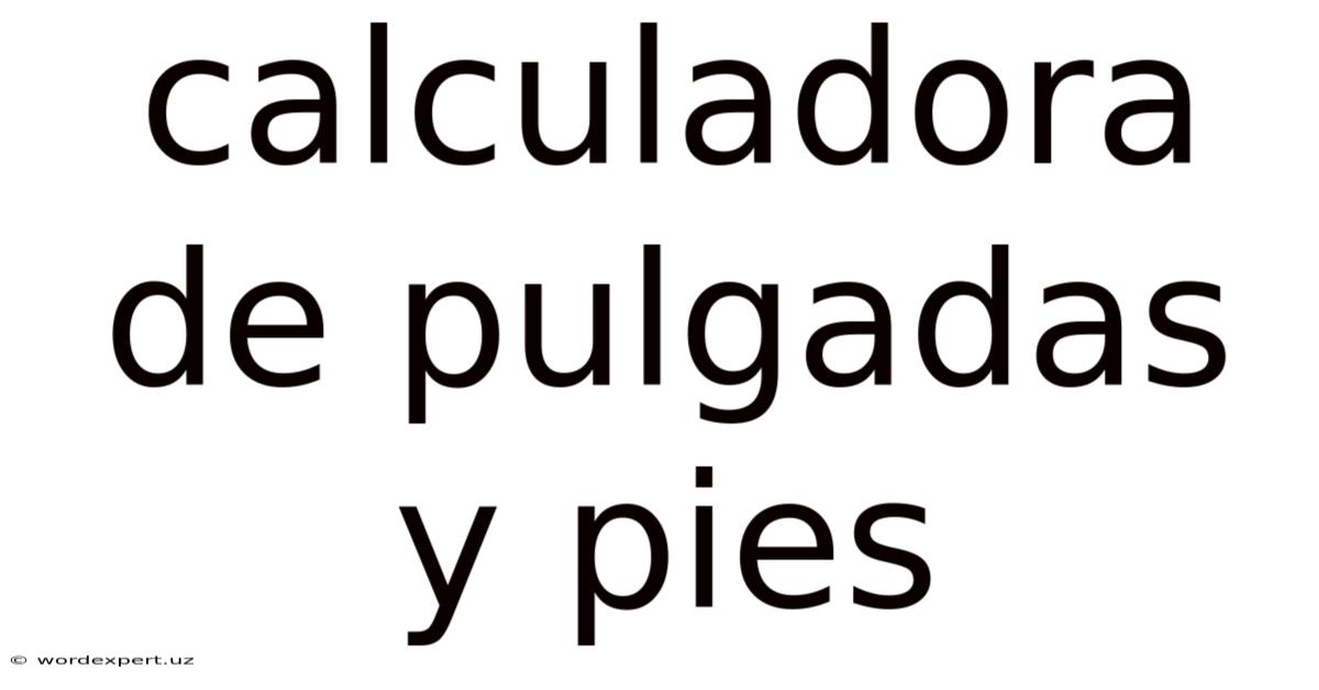Calculadora De Pulgadas Y Pies