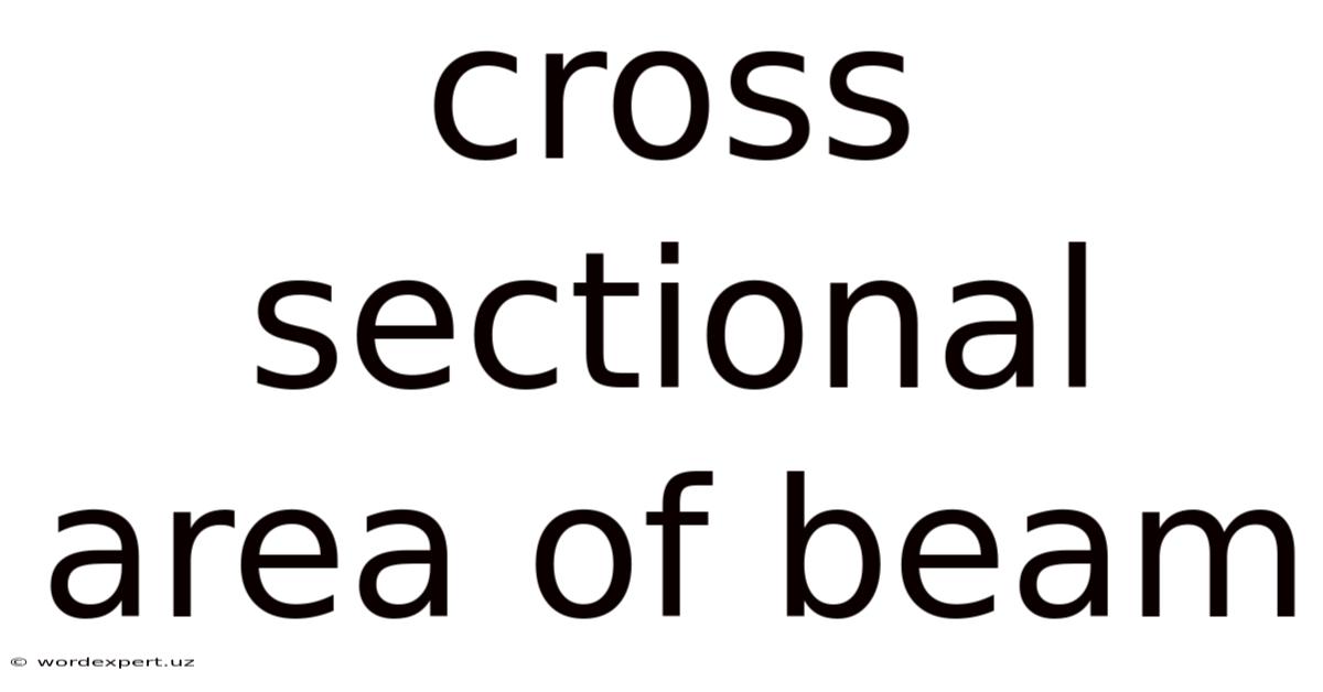 Cross Sectional Area Of Beam