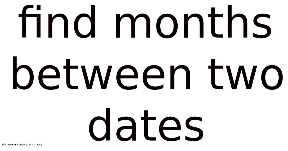 Find Months Between Two Dates