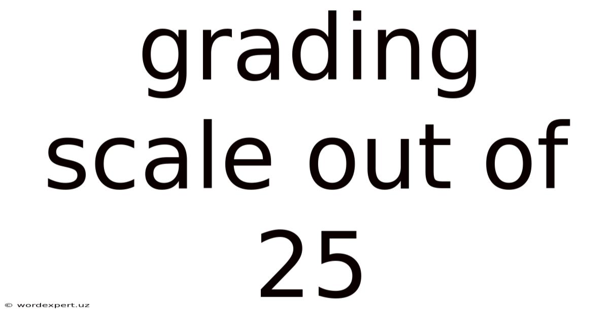 Grading Scale Out Of 25