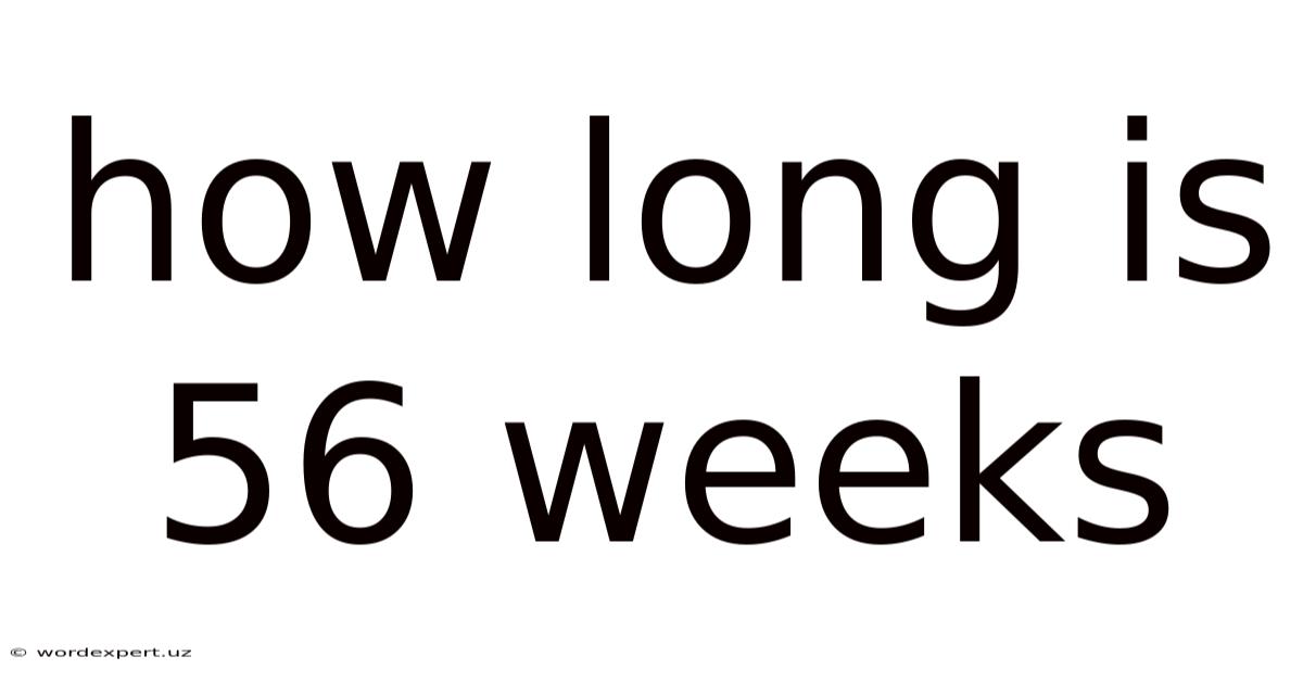 How Long Is 56 Weeks