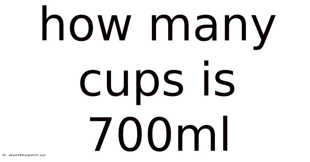 How Many Cups Is 700ml