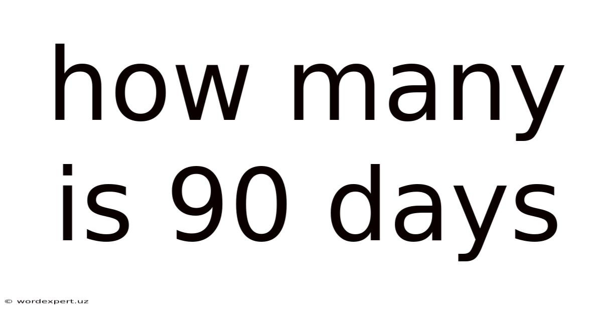 How Many Is 90 Days