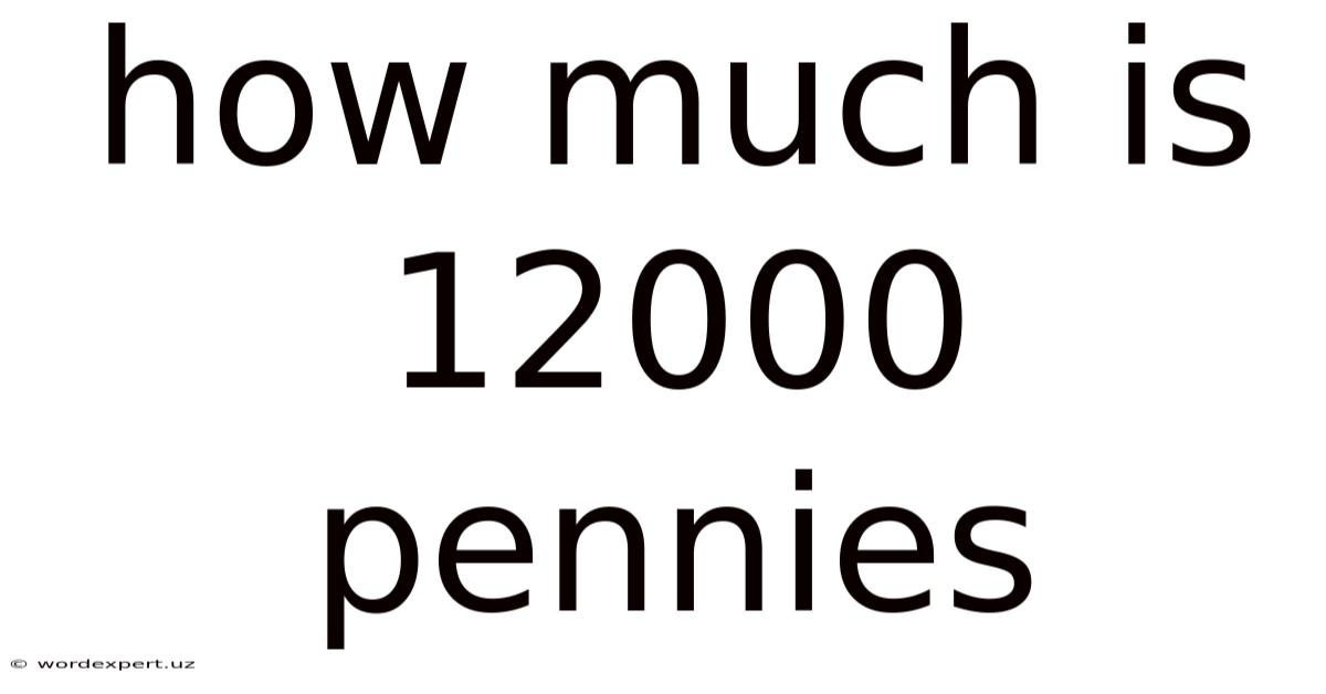 How Much Is 12000 Pennies
