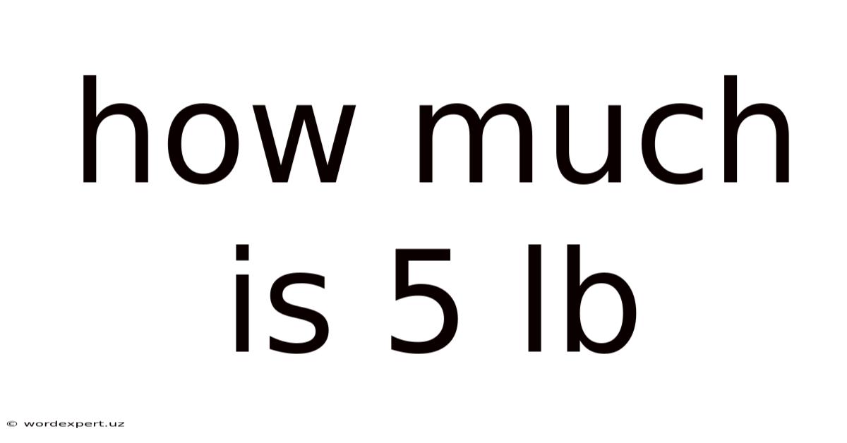 How Much Is 5 Lb