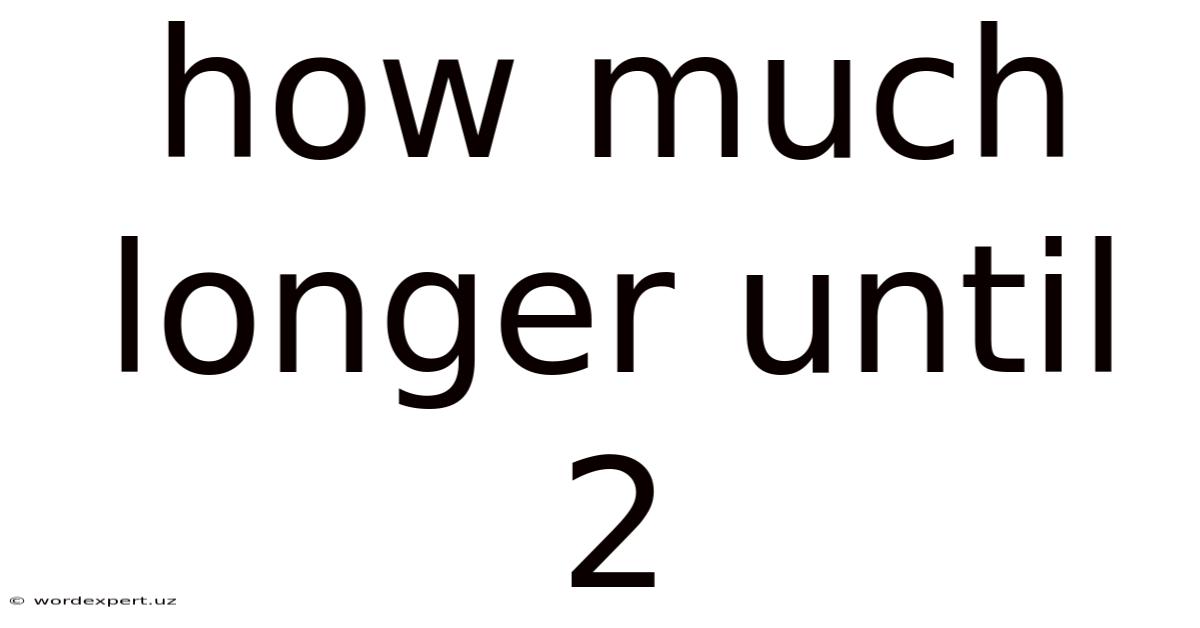How Much Longer Until 2