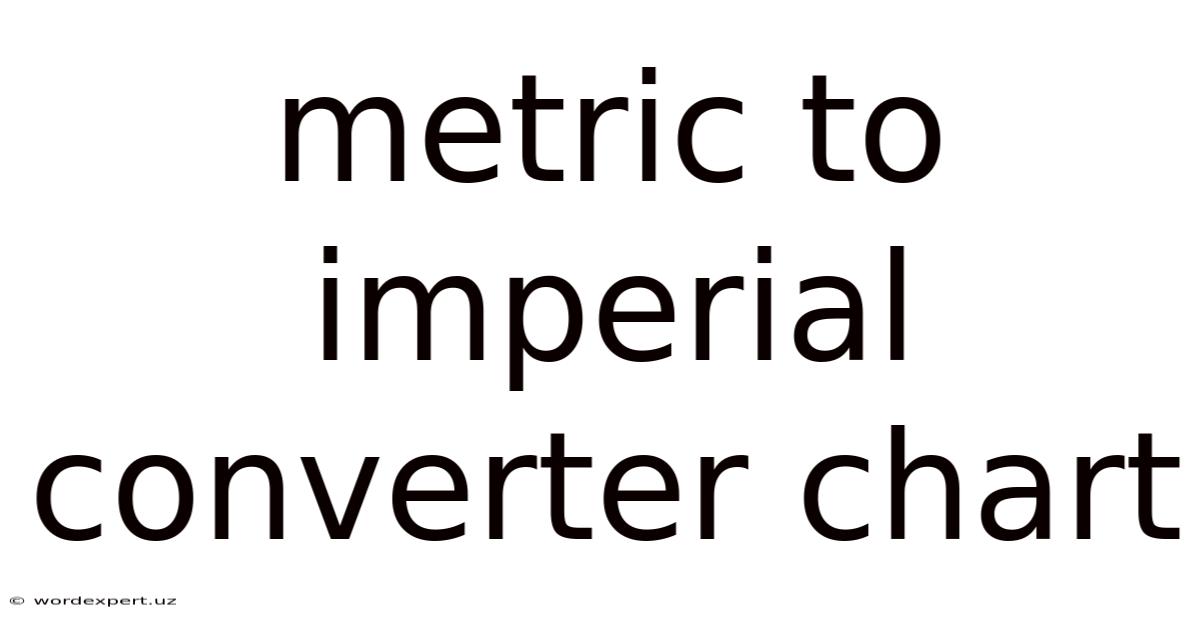 Metric To Imperial Converter Chart